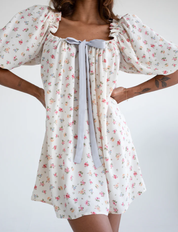 mini pink dress for women party wear Pink Floral Corset Mini Dress - Homecoming Party Dress