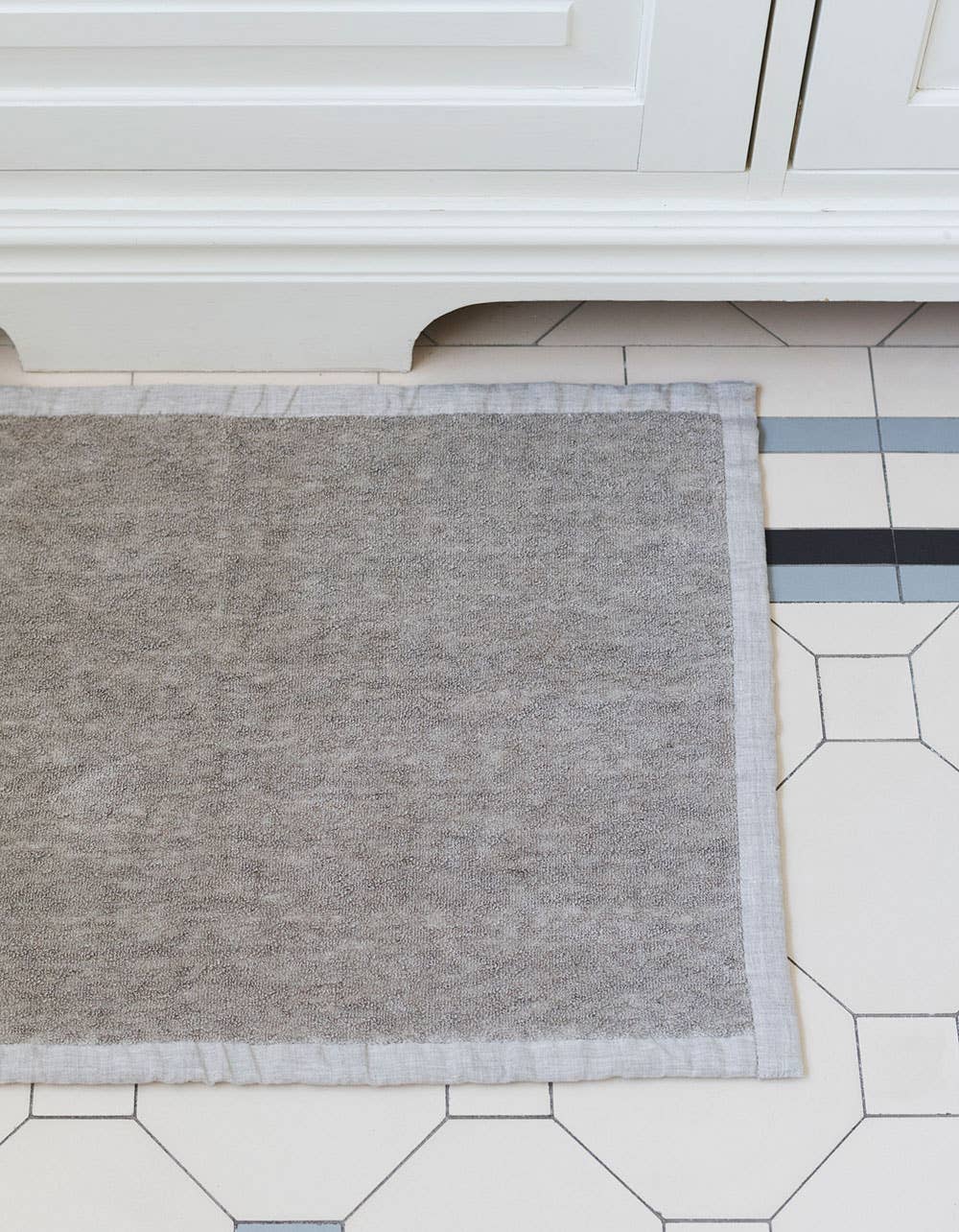 Fog Linen Work Linen Pile Bath Mat - Thumbnail 3